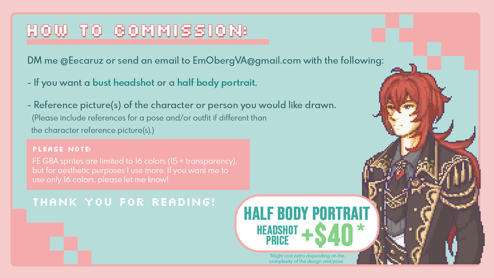 FE GBA Commissions instructions